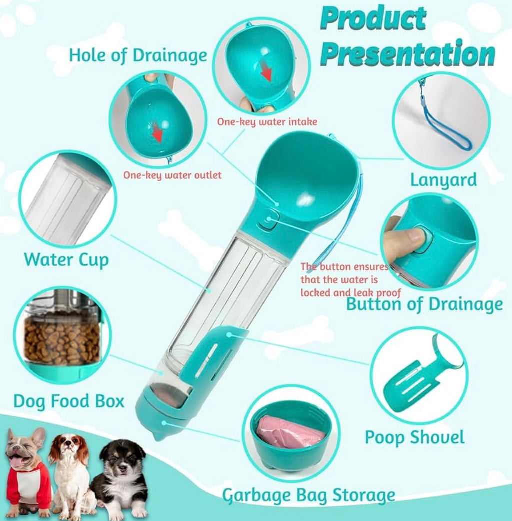 All-in-One Dog water and Snack bottle