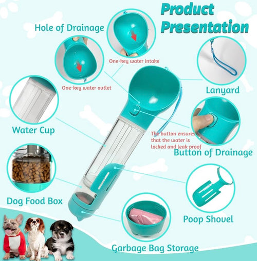 All-in-One Dog water and Snack bottle