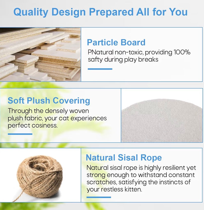 54in Cat Tree with Scratching Posts