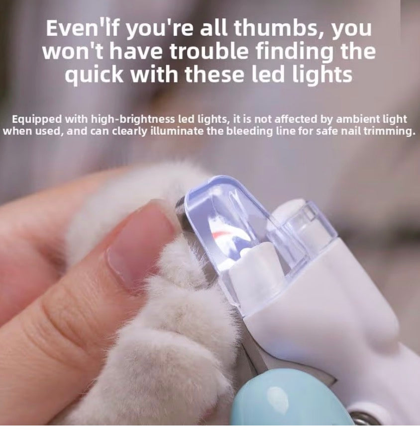 Pets Paw Trimmer and LED nail clipper
