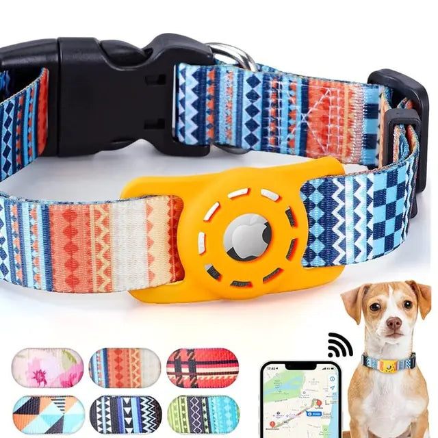 Pet Collar with Apple Airtag holder