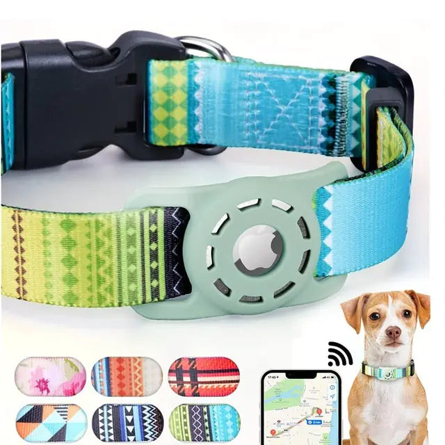 Pet Collar with Apple Airtag holder