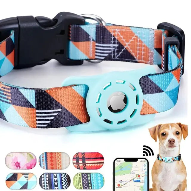 Pet Collar with Apple Airtag holder