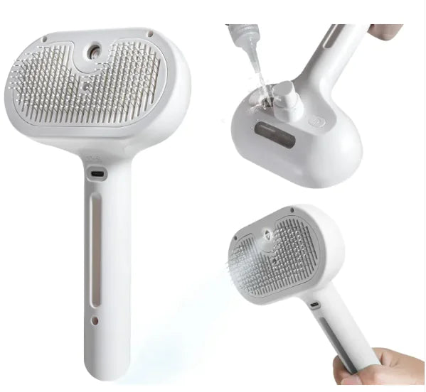 3-in-1 Pet Hair Spray Grooming Brush (For Cats & Dogs)