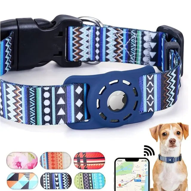 Pet Collar with Apple Airtag holder