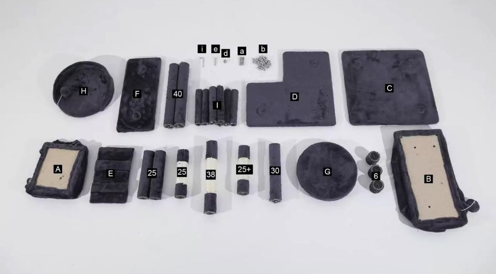 54in Cat Tree with Scratching Posts